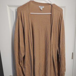 124- tan cardigan Old Navy XXL